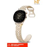 Xiaomi Amazfit Gts / Gts 2 / Gts 2e / Gt S3 / Gt S4 Mini Uyumlu Leopar Desenli Silikon Kordon 20MM - Starlight