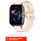 Xiaomi Amazfit Gts / Gts 2 / Gts 2e / Gt S3 / Gt S4 Mini Uyumlu Wave Silikon Kordon 20MM - Pudra
