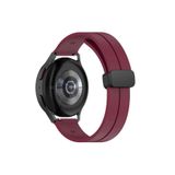 Xiaomi Imilab KW66 Uyumlu 22 mm Silikon Magnet Kordon(Güçlü Mıknatıs) Mürdüm