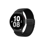 Xiaomi Imilab KW66 Uyumlu Flexi Hasır Magnet Kordon 22 mm(Güçlü Mıknatıs) Siyah