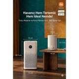 Xiaomi Iyonizer Özellikli Ev Tipi Hava Temizleme Cihazı 48M² 360 Derece Emiş Gücü Sigara Dumanı ve Toz Engelleyici + Hava Nemlendirici - Beyaz