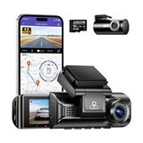Xiaomi M550 Pro Dash Cam 4K Çift Kamera Araç İçi Kamera 1080p Ön Arka Gece Görüşlü G Sensör - Siyah
