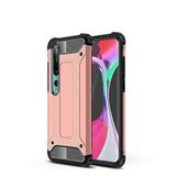 Xiaomi Mi 10 ile uyumlu Çİft Katman Koruyucu Crash Military Tank Kılıf - Rose Gold