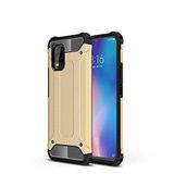 Xiaomi Mi 10 Lite ile uyumlu Çİft Katman Koruyucu Crash Military Tank Kılıf - Gold