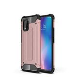 Xiaomi Mi 10 Lite ile uyumlu Çİft Katman Koruyucu Crash Military Tank Kılıf - Rose Gold