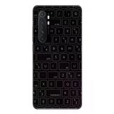 Xiaomi Mi 10 Lite Uyumlu Klavye Tuşları Baskılı Silikon Kılıf