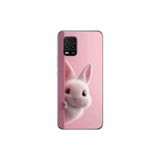Xiaomi Mi 10 Lite Uyumlu Şeffaf Kılıf 5 Peluş Tavşan Tasarımlı