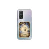 Xiaomi Mi 10 T ile Uyumlu Burç Kartları Başak Tasarımlı Şeffaf Silikon Kılıf