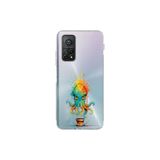 Xiaomi Mi 10 T ile uyumlu Splash ahtapot tasarımlı şeffaf silikon kılıf