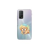 Xiaomi Mi 10 T Pro ile Uyumlu Splash Köpek Tasarımlı Şeffaf Silikon Kılıf