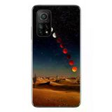 Xiaomi Mi 10 T Uyumlu Ayın Geçişi Baskılı Silikon Kılıf