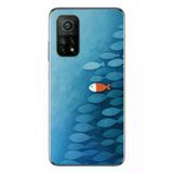 Xiaomi Mi 10 T Uyumlu Balıklar Yüzüyor Baskılı Silikon Kılıf