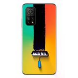 Xiaomi Mi 10 T Uyumlu Boya Rulosu Baskılı Silikon Kılıf