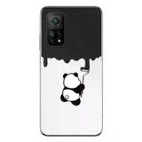 Xiaomi Mi 10 T Uyumlu Boyacı Panda Baskılı Silikon Kılıf