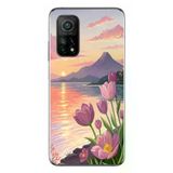Xiaomi Mi 10 T Uyumlu Çiçek Yağlı Boya Baskılı Silikon Kılıf