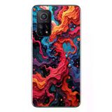 Xiaomi Mi 10 T Uyumlu Dalgaların İz Karışımı Baskılı Silikon Kılıf