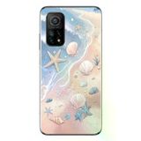 Xiaomi Mi 10 T Uyumlu Deniz Yıldızı Kumsalı Baskılı Silikon Kılıf