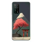 Xiaomi Mi 10 T Uyumlu Fuji Dağı Baskılı Silikon Kılıf