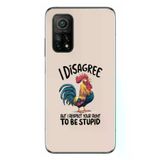 Xiaomi Mi 10 T Uyumlu I Disagree Baskılı Silikon Kılıf