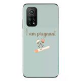 Xiaomi Mi 10 T Uyumlu I'm Pregnant Baskılı Silikon Kılıf