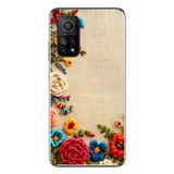 Xiaomi Mi 10 T Uyumlu İşlemeli İğne Oyası Baskılı Silikon Kılıf