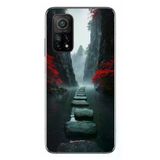 Xiaomi Mi 10 T Uyumlu Karanlık Yolu Baskılı Silikon Kılıf