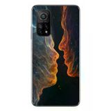Xiaomi Mi 10 T Uyumlu Kavuşan Çizgiler Baskılı Silikon Kılıf