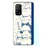 Xiaomi Mi 10 T Uyumlu Mavi Kedi Kardeşliği Baskılı Silikon Kılıf