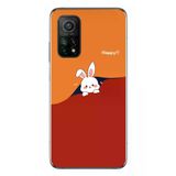 Xiaomi Mi 10 T Uyumlu Mutlu Tavşan Baskılı Silikon Kılıf