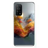 Xiaomi Mi 10 T Uyumlu Renk Dalgalı Manzara Baskılı Silikon Kılıf