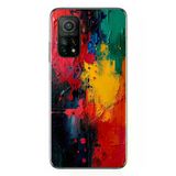 Xiaomi Mi 10 T Uyumlu Renklerin Dansı Baskılı Silikon Kılıf