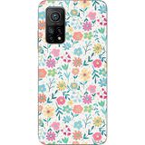 Xiaomi Mi 10T-10T PRO Uyumlu Dekoratif Çiçekler Baskılı Silikon Kılıf