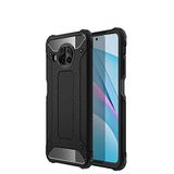 Xiaomi Mi 10T Lite 5G ile uyumlu Çİft Katman Koruyucu Crash Military Tank Kılıf - Siyah
