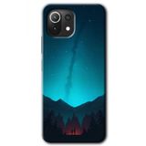 Xiaomi Mi 11 Lite Hd Desen Baskılı Night Fores Mount Arka Kapak Kılıf