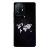 Xiaomi Mi 11 T-11 T Pro Uyumlu Dünya Haritası Uçuş Baskılı Silikon Kılıf