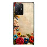 Xiaomi Mi 11 T-11 T Pro Uyumlu İşlemeli İğne Oyası Baskılı Silikon Kılıf