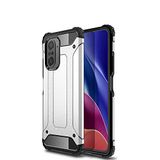 Xiaomi Mi 11İ ile uyumlu Çİft Katman Koruyucu Crash Military Tank Kılıf - Gri
