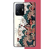 Xiaomi Mi 11T-11T Pro Uyumlu Etnik Çiçek Deseni Baskılı Silikon Kılıf