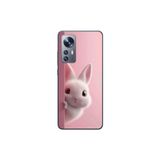 Xiaomi Mi 12 Uyumlu Şeffaf Kılıf 5 Peluş Tavşan Tasarımlı