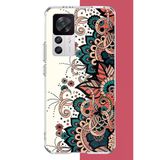 Xiaomi Mi 12T-12T Pro Uyumlu Etnik Çiçek Deseni Baskılı Silikon Kılıf