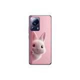 Xiaomi Mi 13 Lite Uyumlu Şeffaf Kılıf 5 Peluş Tavşan Tasarımlı