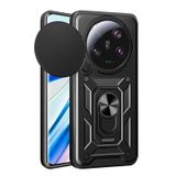 Xiaomi Mi 13 Ultra Kılıf Standlı Yüzüklü Kamera Sürgülü Kapak