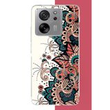 Xiaomi Mi 13T-13T Pro Uyumlu Etnik Çiçek Deseni Baskılı Silikon Kılıf