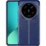 Xiaomi Mi 14 Ultra Kilif Deri Desenli Kamera Korumali Silikon