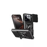 Xiaomi Mi 15 Pro Kılıf Pars Lens Yüzüklü Silikon (Siyah)