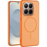 Xiaomi Mi 15T Pro Uyumlu Kılıf Zebana Mono M-Safe Silikon Kılıf Turuncu