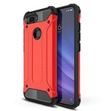 Xiaomi Mi 5X / Mİ A1 ile uyumlu Çİft Katman Koruyucu Crash Military Tank Kılıf - Kırmızı