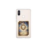 Xiaomi Mi 8 SE ile Uyumlu Burç Kartları Aslan Tasarımlı Şeffaf Silikon Kılıf