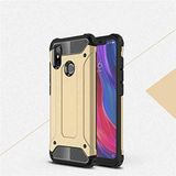Xiaomi Mi 8 SE ile uyumlu Çİft Katman Koruyucu Crash Military Tank Kılıf - Gold