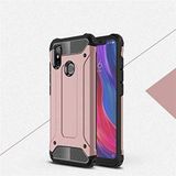 Xiaomi Mi 8 SE ile uyumlu Çİft Katman Koruyucu Crash Military Tank Kılıf - Rose Gold